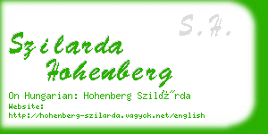 szilarda hohenberg business card